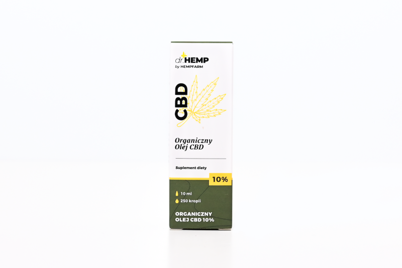olejek CBD 10% full spectrum dr.Hemp buteleczka 10ml